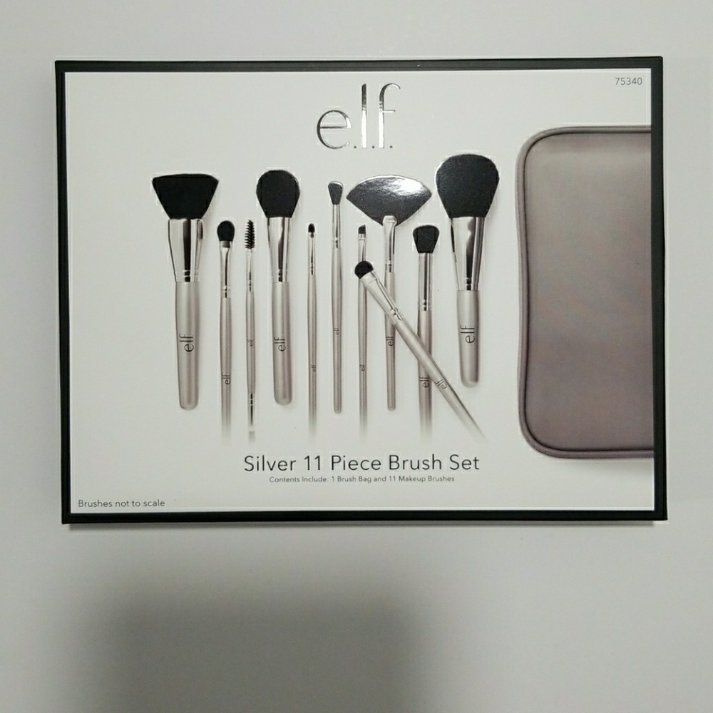 Elf Silver 11 Piece Brush Set